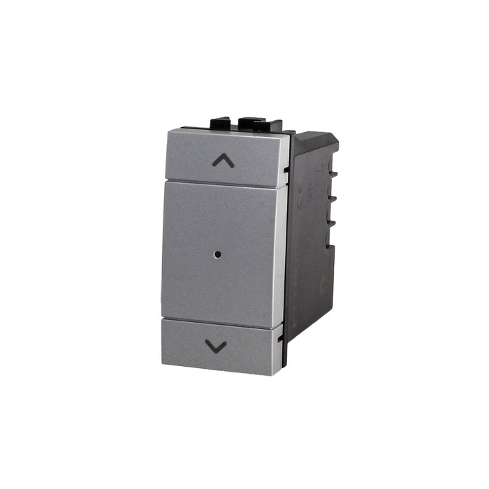 Pulsante Modulo Tapparelle Connesso Smart WIFI Tuya Per Tende Persiane Compatibile Bticino Living Colore Grigio
