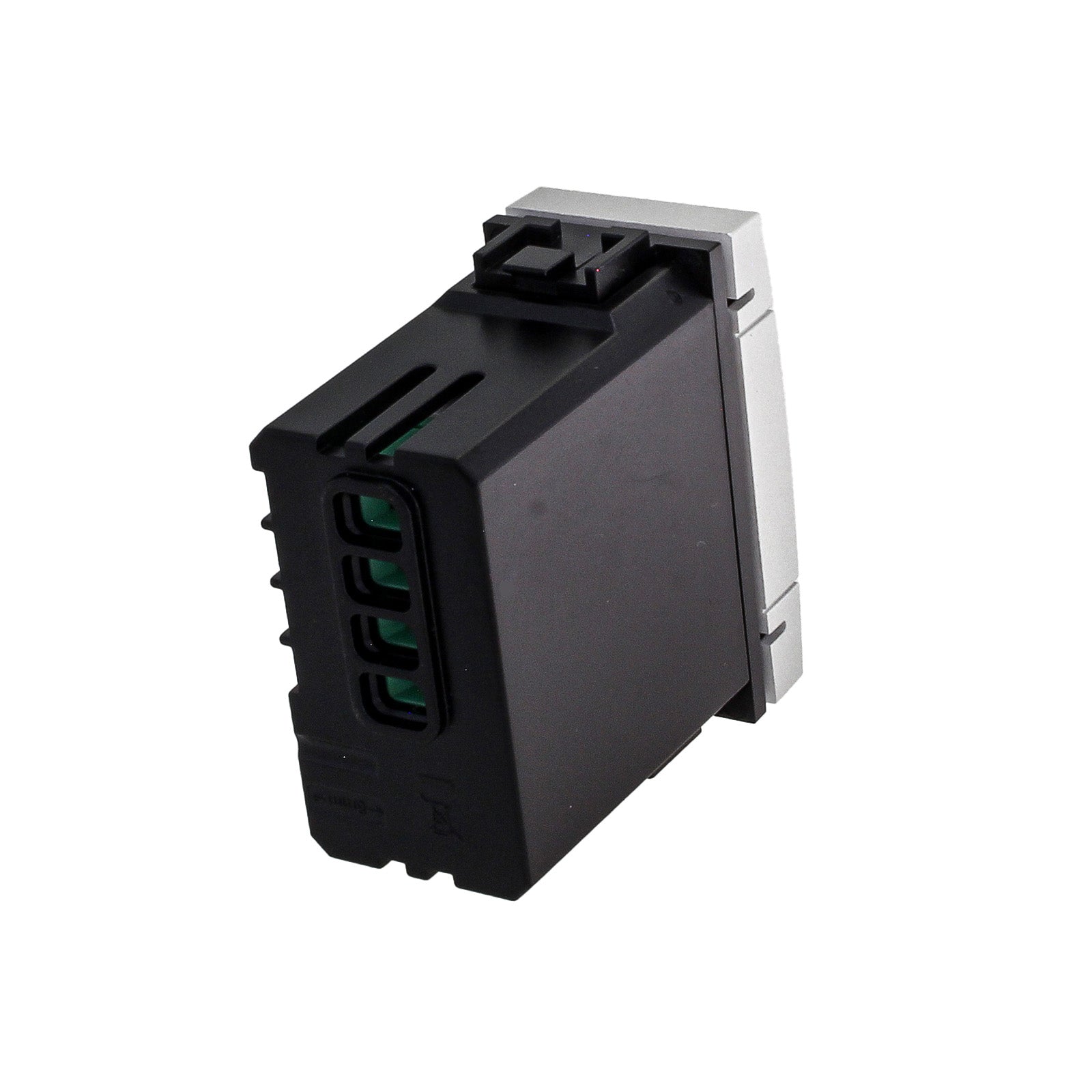 Pulsante Modulo Tapparelle Connesso Smart WIFI Tuya Per Tende Persiane Compatibile Bticino Living Colore Grigio