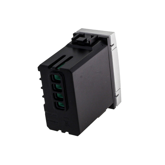 Pulsante Modulo Tapparelle Connesso Smart WIFI Tuya Per Tende Persiane Compatibile Bticino Living Colore Grigio