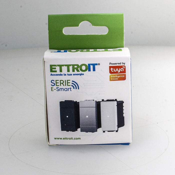 Pulsante Modulo Tapparelle Connesso Smart WIFI Tuya Per Tende Persiane Compatibile Bticino Living Colore Grigio