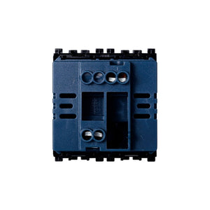 ETTROIT Pulsante Targa Portanome 2P 2M Campanello Colore Bianco Compatibile Con Vimar Arke