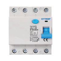 RCCB Interruttore Differenziale Puro Tipo A 3P+N 4M 6000A 300mA 16A AC 400V IP20 IEC61008-1