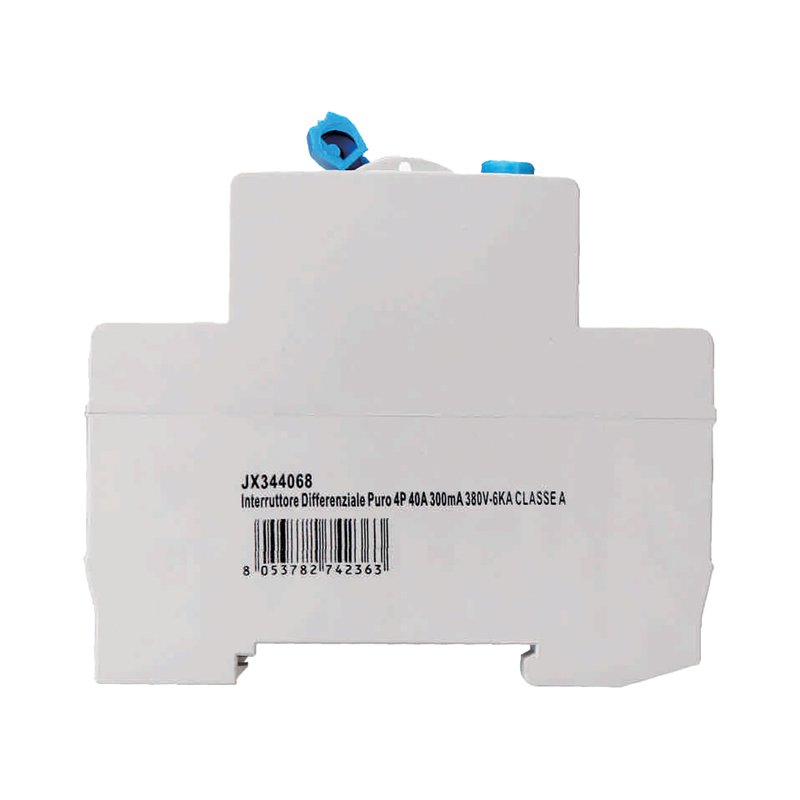 RCCB Interruttore Differenziale Puro Tipo A 3P+N 4M 6000A 300mA 40A AC 400V IP20 IEC61008-1