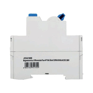 RCCB Interruttore Differenziale Puro Tipo B 3P+N 4M 10000A 30mA 16A AC 400V IP20 IEC61008-1 / IEC62423