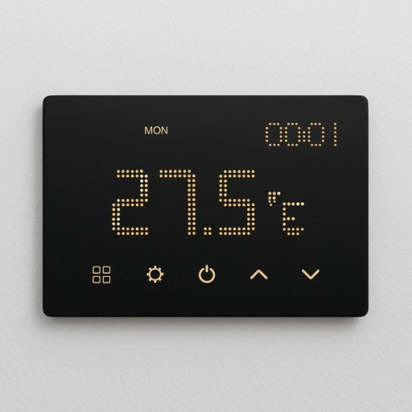 ETTROIT Smart Wifi Cronotermostato Caldaia da Incasso Digitale Touch screen Nero ETWF4302