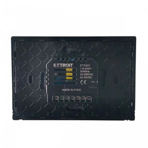 ETTROIT Smart Wifi Cronotermostato Caldaia da Incasso Digitale Touch screen Nero ETWF4302