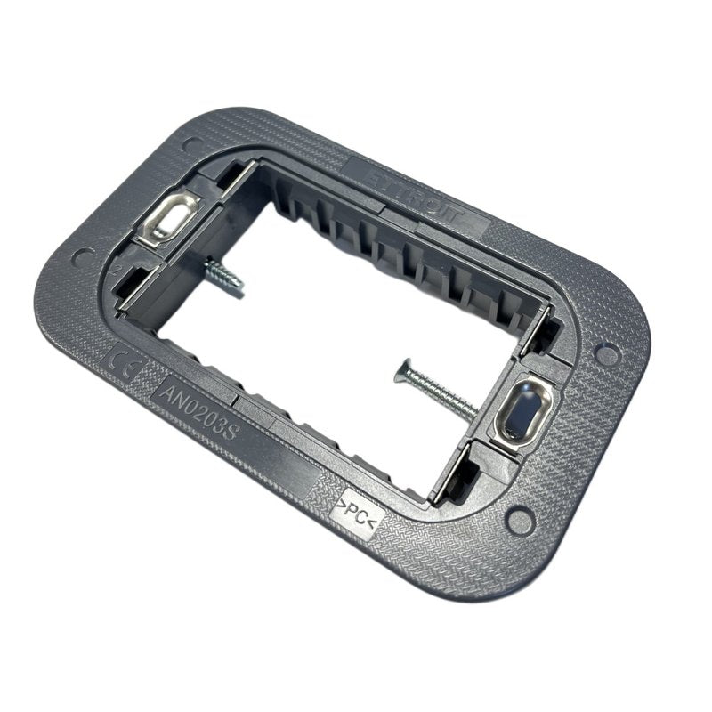 Supporto Slim Sottile 3P Serie Moon 3 Posti Per Scatole 503 Compatibile Con Bticino Axolute Air