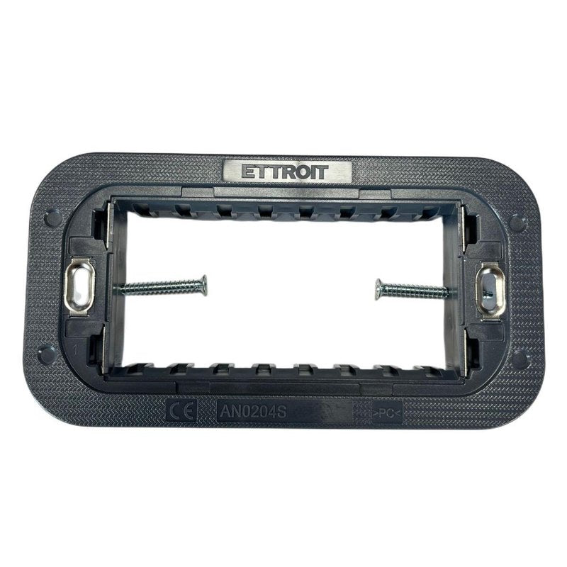 Supporto Slim Sottile 4P Serie Moon 4 Posti Per Scatole 504 Compatibile Con Bticino Axolute Air