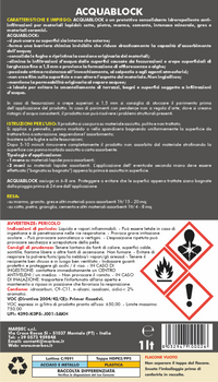 Protettivo consolidante anti infiltrazioni ACQUABLOCK   1LTx6Pz