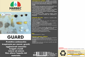 Protettivo per marmi, graniti, graniglie lucide GUARD   5LT