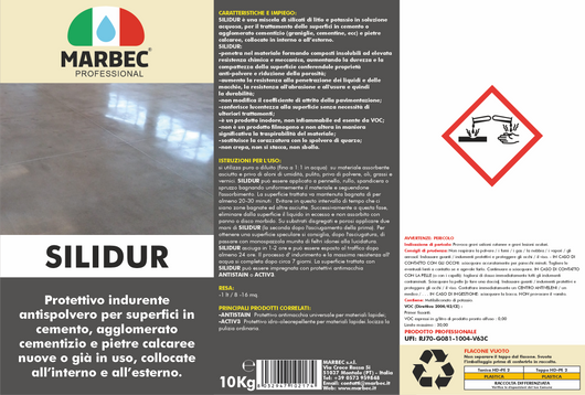 Silicato di potassio e litio SILIDUR   10LT