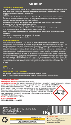 Silicato di potassio e litio SILIDUR   1LT