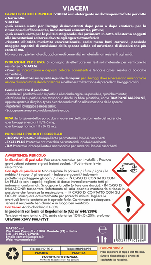 Acido tamponato VIACEM   1LT