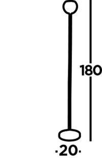 Piantana Moderna Eindhoven Acciaio Nero 1 Luce Gu10