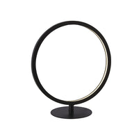 Abatjour Contemporaneo Circo Acciaio Bianco Silicone Nero Led 11,8W 3000K