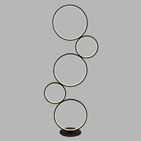 Piantana Contemporaneo Circo Alluminio Bianco Nero Led 40,6W 3000K