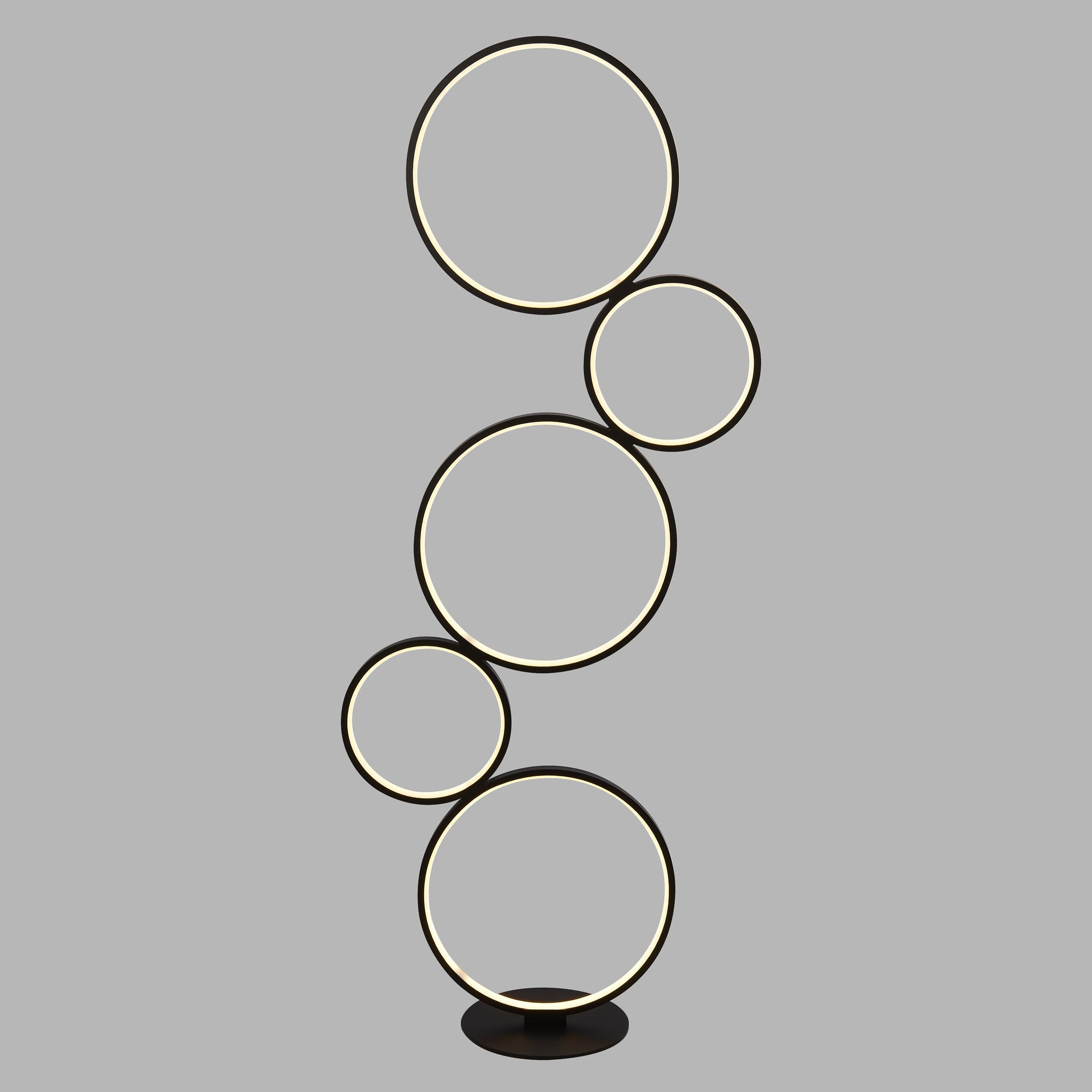 Piantana Contemporaneo Circo Alluminio Bianco Nero Led 40,6W 3000K