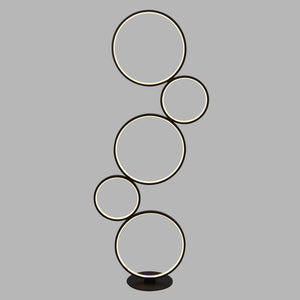 Piantana Contemporaneo Circo Alluminio Bianco Nero Led 40,6W 3000K