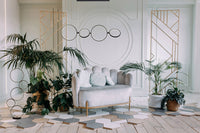 Piantana Contemporaneo Circo Alluminio Bianco Nero Led 40,6W 3000K