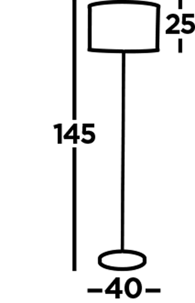 Piantana Industrial-Nordico Rete Acciaio Nero 2 Luci E27