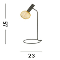 Lampada Da Scrivania Industrial-Nordico Dulwich Acciaio Nero 1 Luce E27