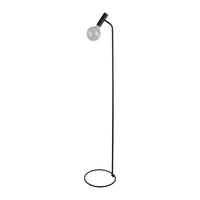 Piantana Industrial-Nordico Dulwich Acciaio Nero 1 Luce E27