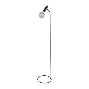 Piantana Industrial-Nordico Dulwich Acciaio Nero 1 Luce E27