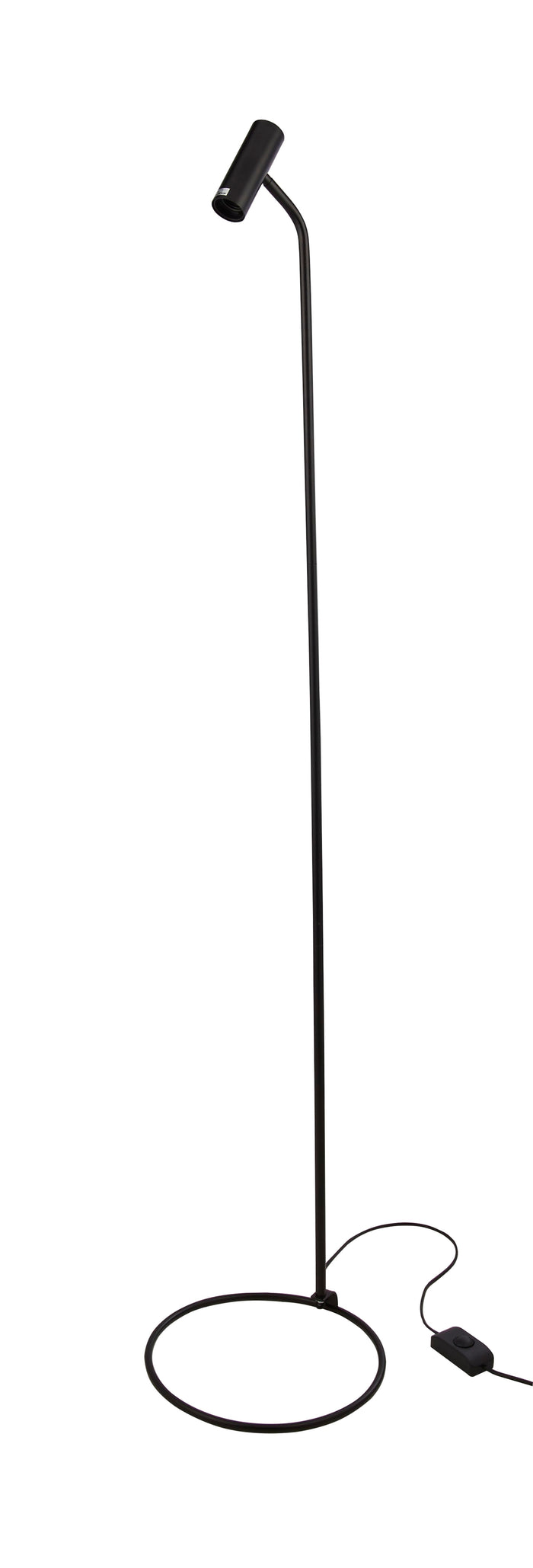 Piantana Industrial-Nordico Dulwich Acciaio Nero 1 Luce E27