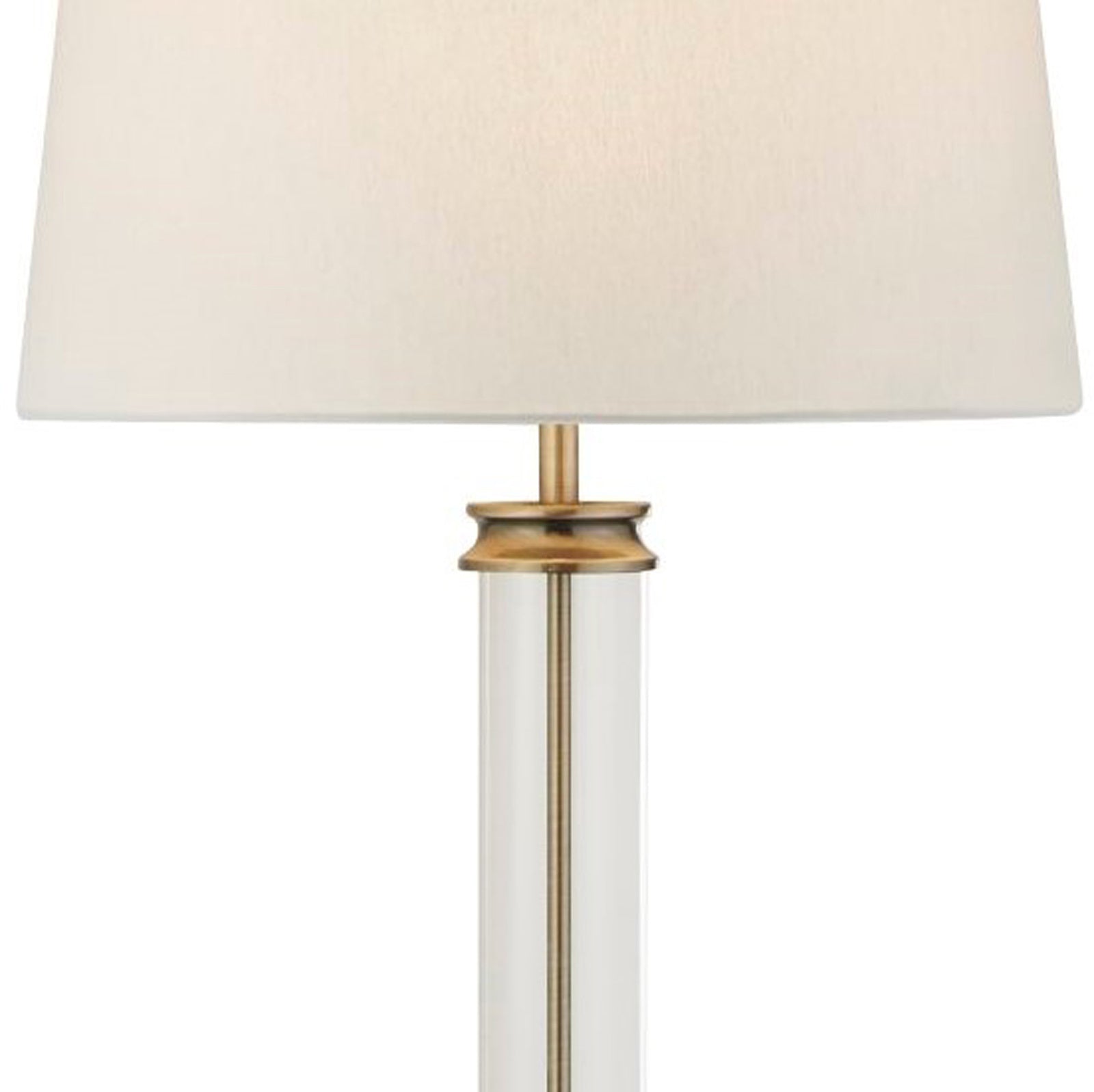 Piantana Contemporaneo Pedestal Acciaio Adjustable Vetro Trasparente 1 Luce E27