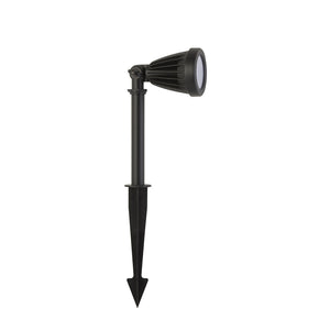Faretto Picchetto Moderno Spikey Alluminio Nero Policarbonato Trasp Led 12 3000K