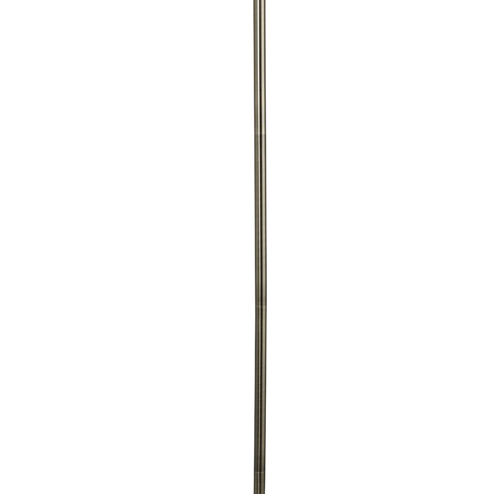 Piantana Contemporaneo Linea Acciaio Ottone Vetro 1 Luce E27