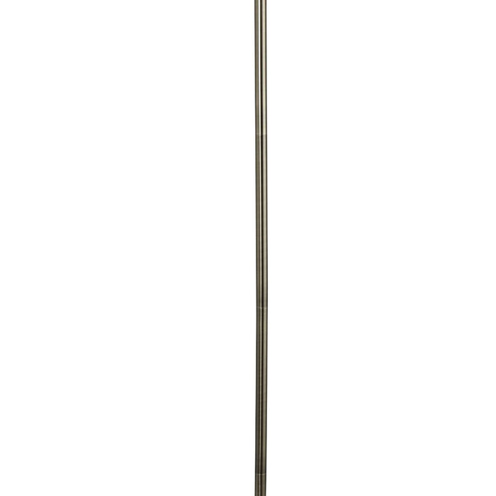 Piantana Contemporaneo Linea Acciaio Ottone Vetro 1 Luce E27