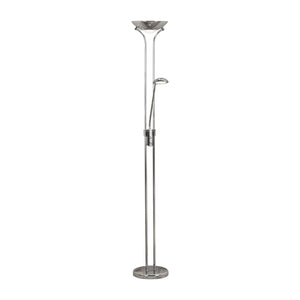 Piantana Contemporaneo Mother Child Acciaio Cromo Vetro Led 15,41W 3000K