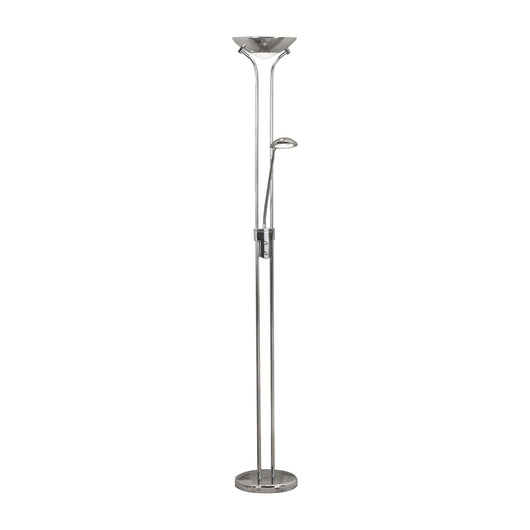 Piantana Contemporaneo Mother Child Acciaio Cromo Vetro Led 15,41W 3000K