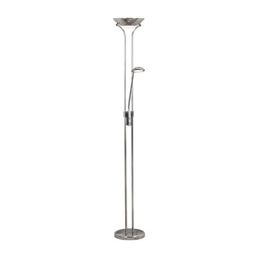 Piantana Contemporaneo Mother Child Acciaio Cromo Vetro Led 15,41W 3000K