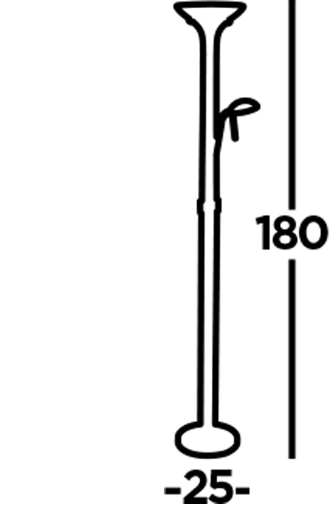 Piantana Contemporaneo Mother Child Acciaio Cromo Vetro Led 15,41W 3000K