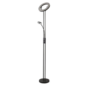 Piantana Contemporaneo Mother Child Acciaio Nero Policarbonato Led 25,5W 3000K