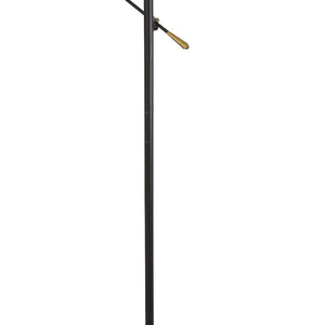 Piantana Industrial-Nordico Easel Acciaio Nero Oro Led 4W 3000K