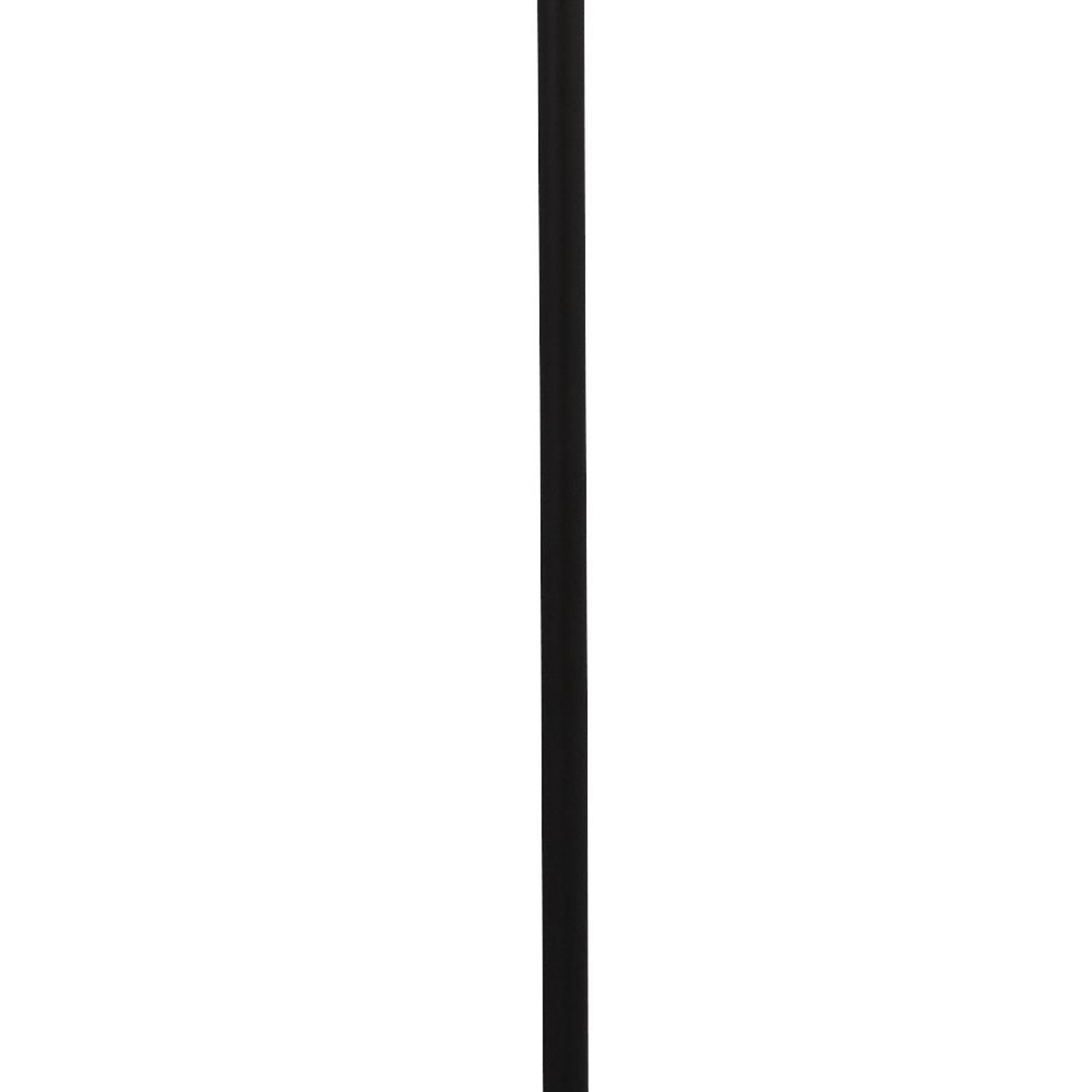 Piantana Contemporaneo Frisbee Acciaio Nero Vetro Led 9,57W 3000K