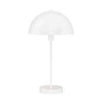 Lampada Da Scrivania Contemporanea Mushroom Acciaio Bianco 1 Luce E14