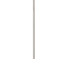 Piantana Contemporaneo Gioiello Acciaio Cromo Cristallo Trasparente 1 Luce E27