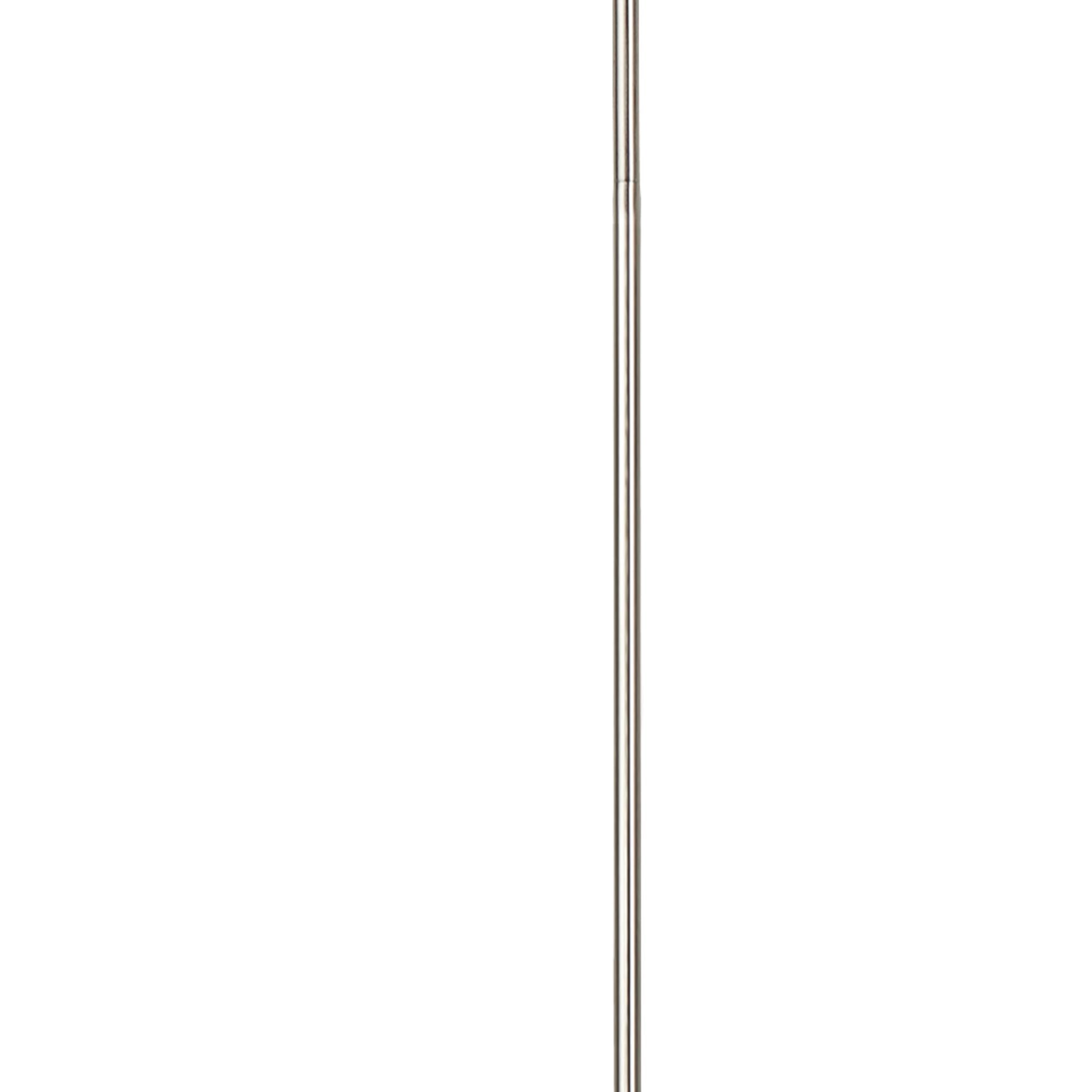 Piantana Contemporaneo Gioiello Acciaio Cromo Cristallo Trasparente 1 Luce E27