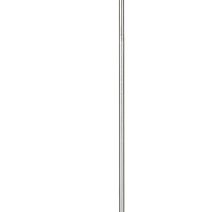 Piantana Contemporaneo Gioiello Acciaio Cromo Cristallo Trasparente 1 Luce E27