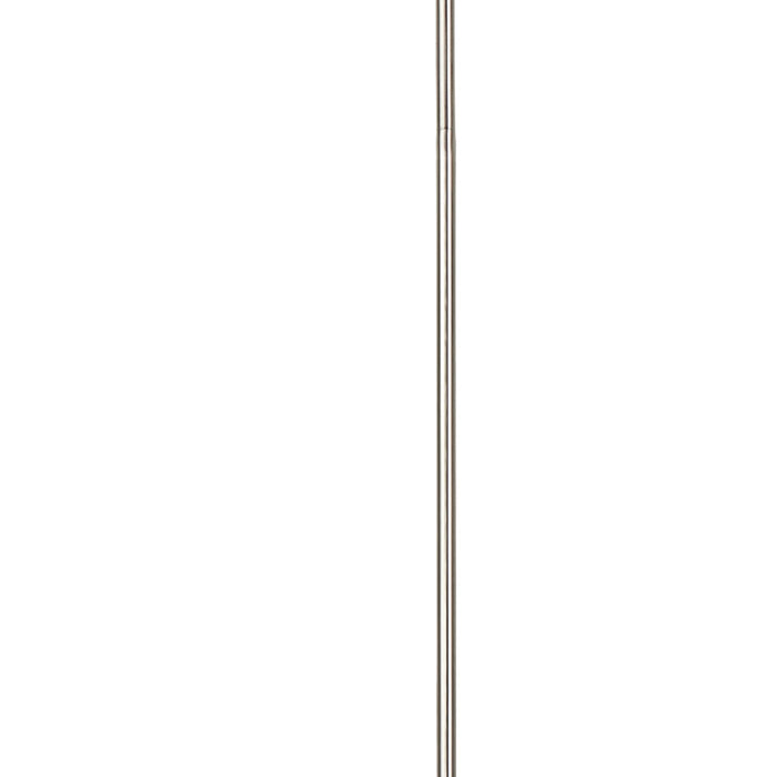 Piantana Contemporaneo Gioiello Acciaio Cromo Cristallo Trasparente 1 Luce E27