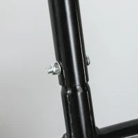 Outsunny Rullo da Giardino Φ32x50cm in Metallo Impermeabile Nero, Serbatoio Fino 38 Litri (Acqua o Sabbia)