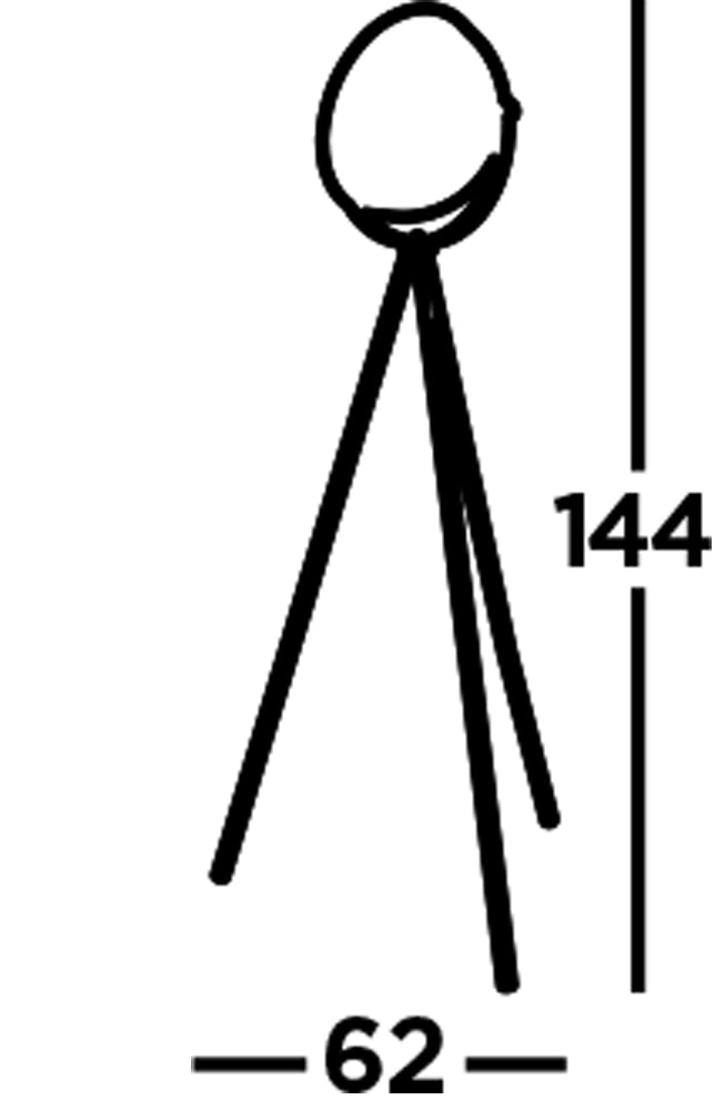 Piantana Contemporaneo Blink Acciaio Nero Cromo 1 Luce E27