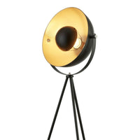 Piantana Contemporaneo Blink Acciaio Nero Cromo 1 Luce E27