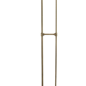 Piantana Contemporaneo Sfera Acciaio Ottone Vetro Bianco 1 Luce E27