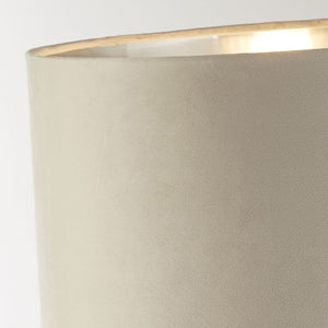 Lampada Da Scrivania Contemporanea Whitby Metallo Cromo Velluto Talpa 1 Luce E27