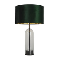 Lampada Da Scrivania Oxford Acciaio Ottone Tessuto Verde E Oro 1 Luce E27